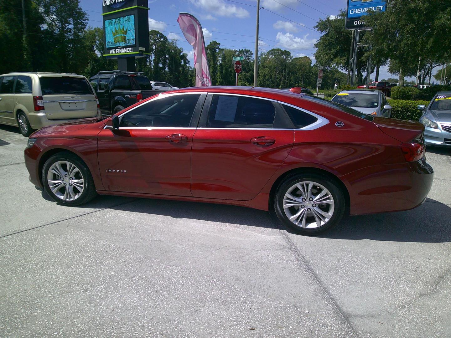 2014 RED CHEVROLET IMPALA 1LT (2G1115SL0E9) , located at 10405 Abercorn Street, Savannah, GA, 31419, (912) 921-8965, 31.988262, -81.131760 - Photo#4